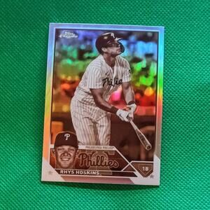 Rhys Hoskins #25 Topps Chrome Sepia Rainbow Refractor 2023 Philadelphia Phillies